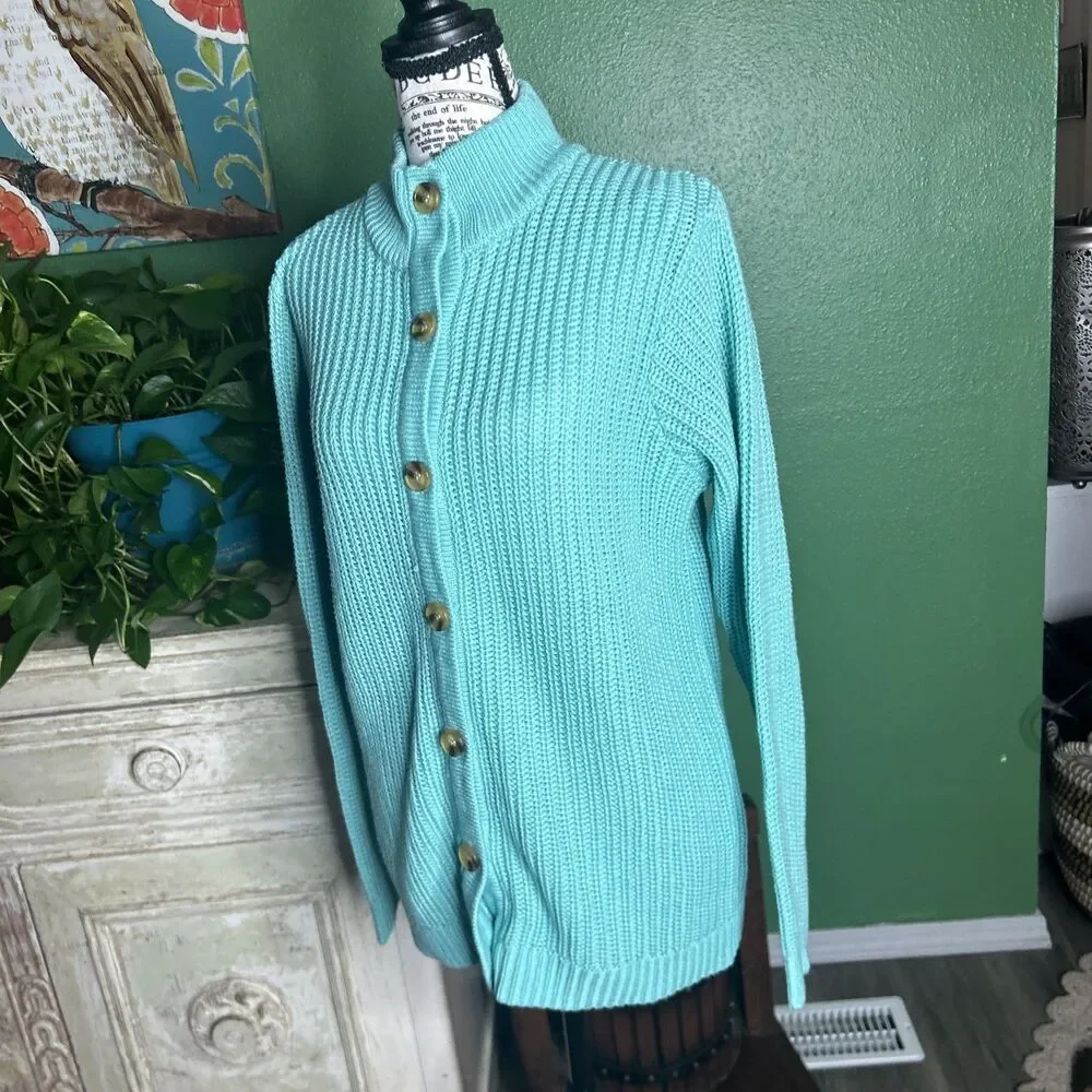 Blair Mint Green Cardigan Sweater Baggy Large